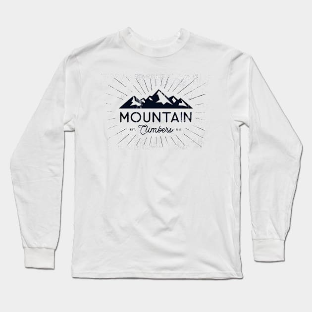 Retro Mountains Long Sleeve T-Shirt by Original_Badman